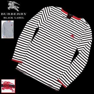 バーバリーブラックレーベル(BURBERRY BLACK LABEL)の新品バーバリーブラックレーベル バスクシャツ ボーダー長袖シャツ 3(L)(Tシャツ/カットソー(七分/長袖))