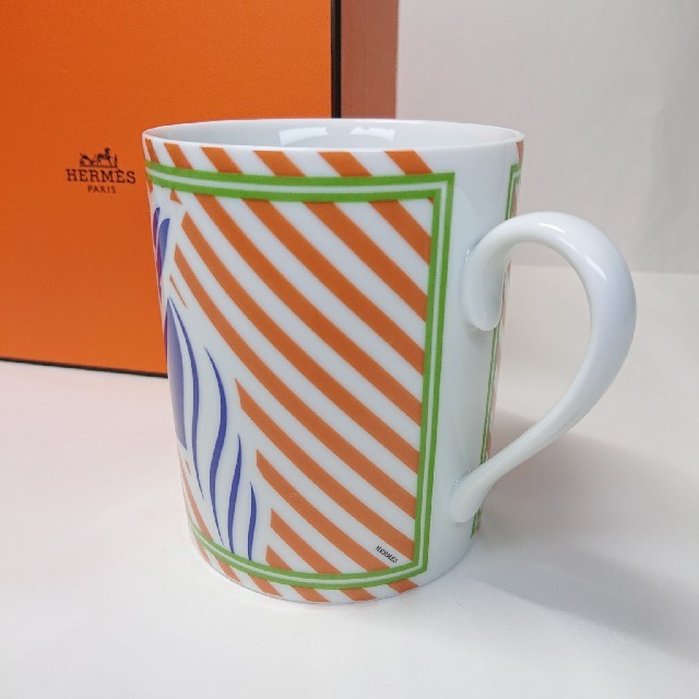 Hermes(エルメス)のエルメス クアドリガ マグカップ(ブルー)300ml ×1 個！(限定&入手困難 インテリア/住まい/日用品のキッチン/食器(グラス/カップ)の商品写真