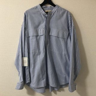 フィアオブゴッド(FEAR OF GOD)のFear of god ストライプラージポケットコットンシャツ　L(シャツ)