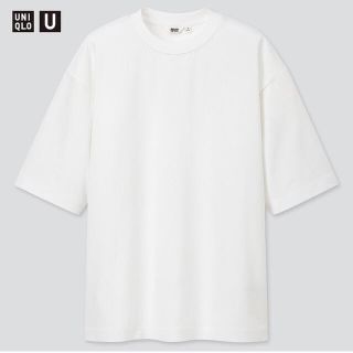 ユニクロ(UNIQLO)のエアリズムコットンオーバーサイズTシャツ（五分袖）(Tシャツ/カットソー(半袖/袖なし))