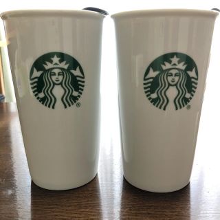 スターバックスコーヒー(Starbucks Coffee)の【未使用】スターバックス タンブラー 陶器　2個セット(タンブラー)