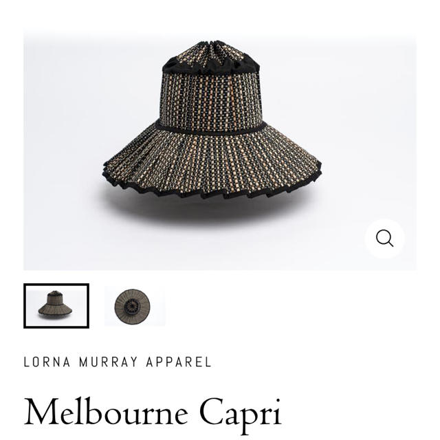 Ron Herman(ロンハーマン)の【新品】Lorna Murray Melbourne  Capri Sサイズ レディースの帽子(麦わら帽子/ストローハット)の商品写真