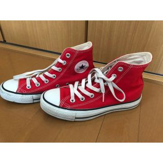 コンバース(CONVERSE)のコンバース オールスター ハイカット レッド 23cm(スニーカー)