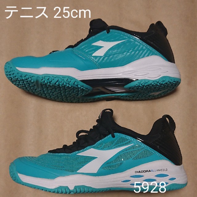 DIADORA(ディアドラ)のテニスS 25cm ディアドラ スピード ブルーシールド フライ W SG スポーツ/アウトドアのテニス(シューズ)の商品写真