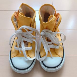 コンバース(CONVERSE)のコンバースハイカット⭐︎18cmイエロー(スニーカー)