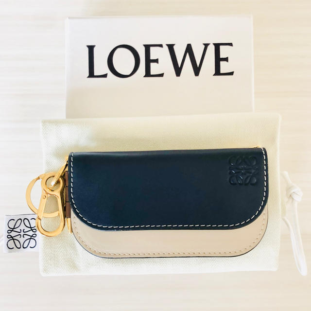 LOEWE ロエベ カードケース コインケース キーチェーン付き アナグラム ...