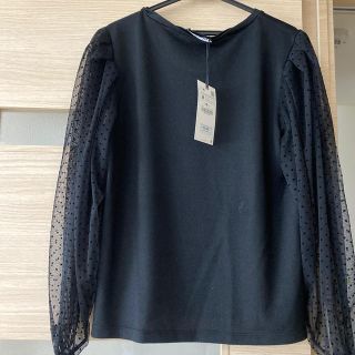 ザラ(ZARA)のぴーなつ様専用　ZARA 袖シースルーニット　M(ニット/セーター)