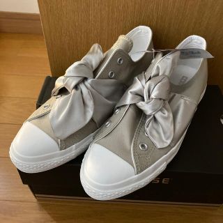 コンバース(CONVERSE)の✩︎yuu✩︎様専用　コンバース スニーカー リボン グレー(スニーカー)