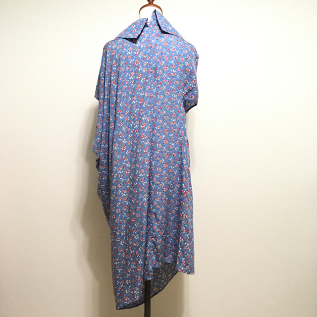 COMME des GARCONS - JUNYA WATANABE 前開き ワンピース 変形 花柄の通販 by ととろ's shop|コムデ