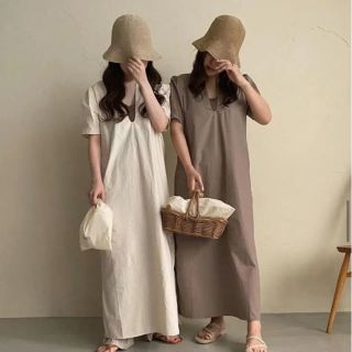 カスタネ(Kastane)の最終値下げ　lawgy ワンピース  brown(ロングワンピース/マキシワンピース)