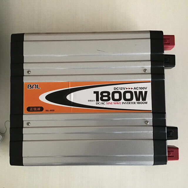 その他DC/AC正弦波インバータ　DC 12V 1800W   489の出品になります