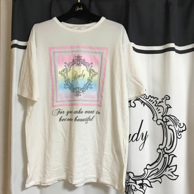 Rady(レディー)のホテルフレームTシャツ＊レインボー レディースのトップス(Tシャツ(半袖/袖なし))の商品写真