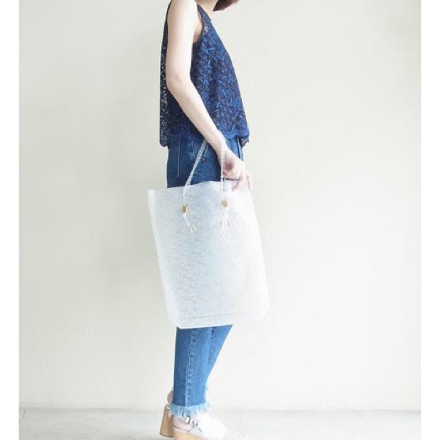 mame トートバッグ　塩ビ　 Beads Sheet Tote Bag 1