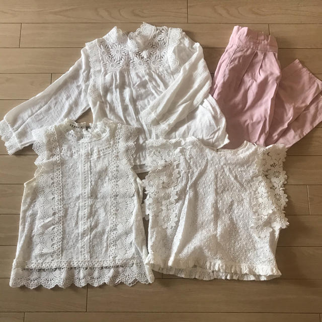 Flower レーストップス3点とピンクパンツ1点のセットの通販 By Hymama S Shop フラワーならラクマ Flower レーストップス3点とピンクパンツ1点のセットの通販 By Hymama S Shop フラワーならラクマ