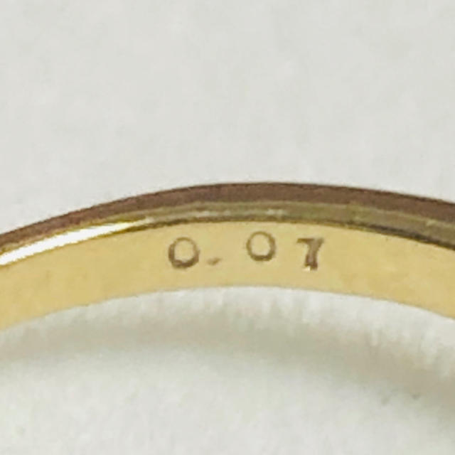 k18 イエローゴールドリング 9号 レディースのアクセサリー(リング(指輪))の商品写真
