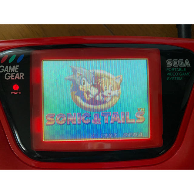SEGA(セガ)のSEGA ゲームギア　ソフト、アダプター付き エンタメ/ホビーのゲームソフト/ゲーム機本体(携帯用ゲーム機本体)の商品写真