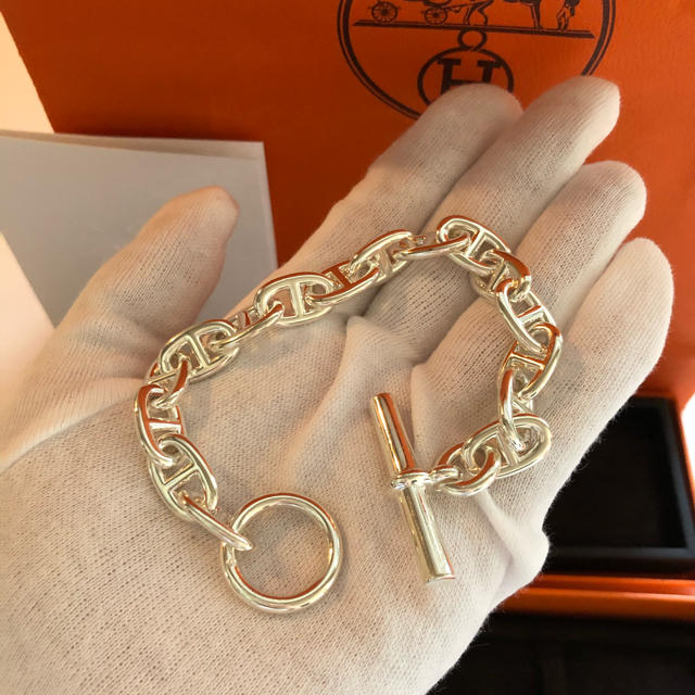 Hermes(エルメス)の【MM16コマ・新品】エルメス★シェーヌダンクル ブレスレット メンズのアクセサリー(ブレスレット)の商品写真