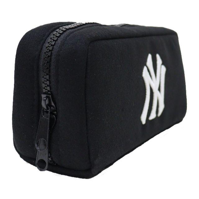 MLB ニューヨークヤンキース ポーチ 筆箱 NYロゴ スウェット ブラック新品 メンズのバッグ(その他)の商品写真