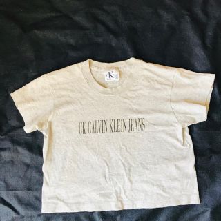 カルバンクライン(Calvin Klein)のカルバンクライン☆CalvinKLEIN☆グレーTシャツレディース(Tシャツ(半袖/袖なし))