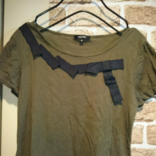 DRESKIP(ドレスキップ)のリボンデザインTシャツ♪ レディースのトップス(Tシャツ(半袖/袖なし))の商品写真