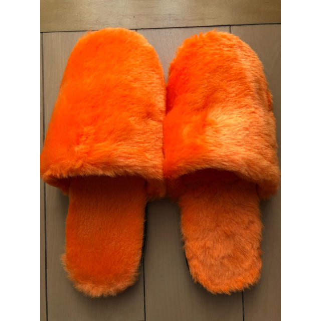 ボアスリッパ　赤　オレンジ　子供用 レディースの靴/シューズ(その他)の商品写真