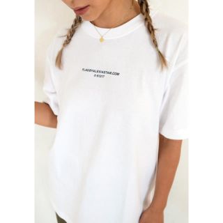 アリシアスタン(ALEXIA STAM)のflag by alexia stam Three Logo Tee white(Tシャツ(半袖/袖なし))