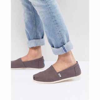 トムズ(TOMS)のメンズTOMSスリッポン8.5アッシュ灰色エスパドリーユ(スリッポン/モカシン)