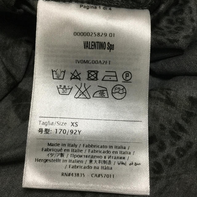 VALENTINO(ヴァレンティノ)のＶＡＬＥＮＴＩＮＯ   柄シャツ メンズのトップス(Tシャツ/カットソー(半袖/袖なし))の商品写真