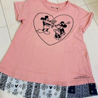 エフオーキッズ(F.O.KIDS)の女の子半袖 ディズニーTシャツ 130(Tシャツ/カットソー)