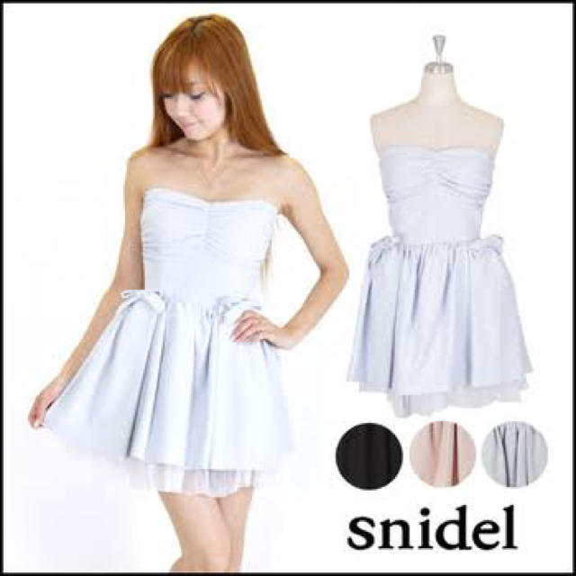 SNIDEL(スナイデル)のsnidel  リボンワンピース🎀 レディースのフォーマル/ドレス(ミニドレス)の商品写真