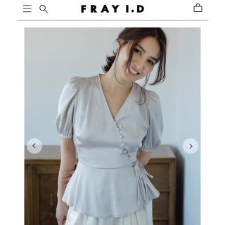 フレイアイディー(FRAY I.D)のFRAY I.D サテンカシュブラウス(シャツ/ブラウス(半袖/袖なし))