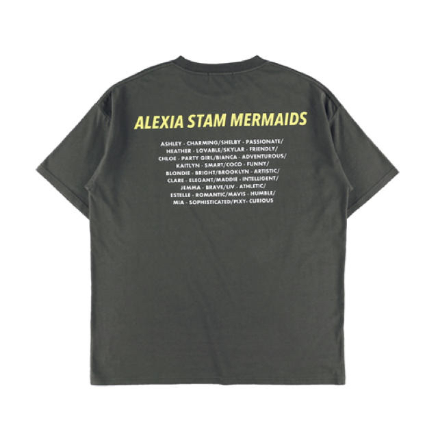 ALEXIA STAM(アリシアスタン)のALEXIA STAM Mermaids Tee Charcoal レディースのトップス(Tシャツ(半袖/袖なし))の商品写真