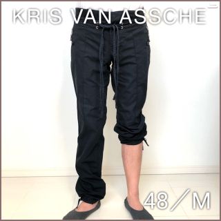 クリスヴァンアッシュ(KRIS VAN ASSCHE)のUSED 使用品 KRISVANASSCHE メンズ  2wayパンツ黒48/M(ワークパンツ/カーゴパンツ)