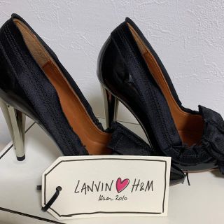 LANVIN - 新品 ランバン エイチアンドエム コラボ ブラック サテン