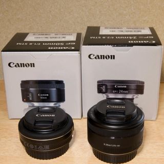 キヤノン(Canon)のCanon APS-C 一眼レフ初心者　単焦点レンズセット(レンズ(単焦点))