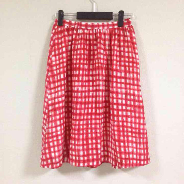 bulle de savon(ビュルデサボン)のビュルデサボン チェックスカート♪ レディースのスカート(ひざ丈スカート)の商品写真