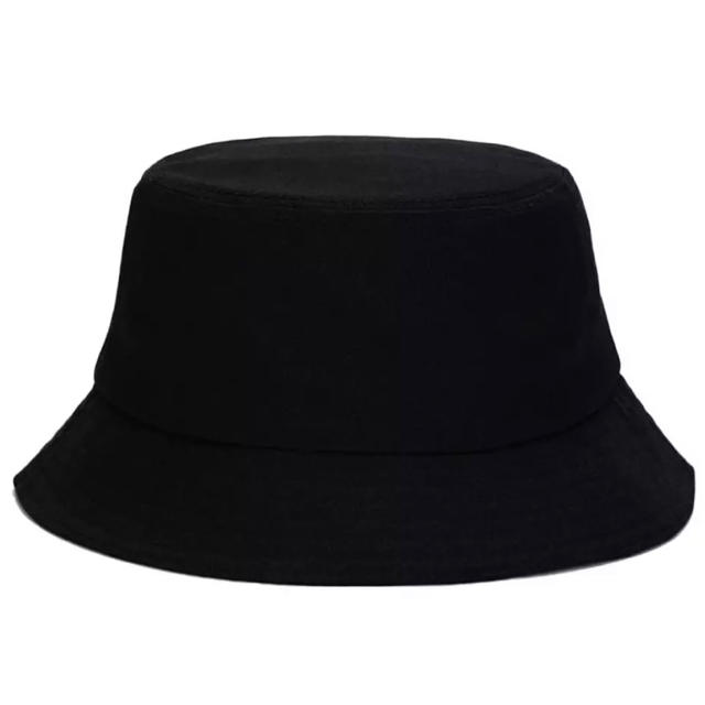 数量限定★ バケットハット キャンバス 黒 シンプル メンズの帽子(ハット)の商品写真