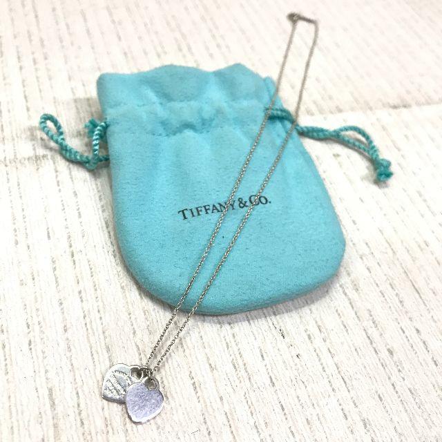 TIFFANY&Co SVダブルハートネックレス