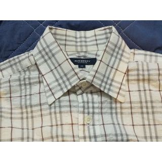 バーバリー(BURBERRY)の【格安品】BURBERRY LONDON 半袖チェックシャツ Mサイズ(シャツ)