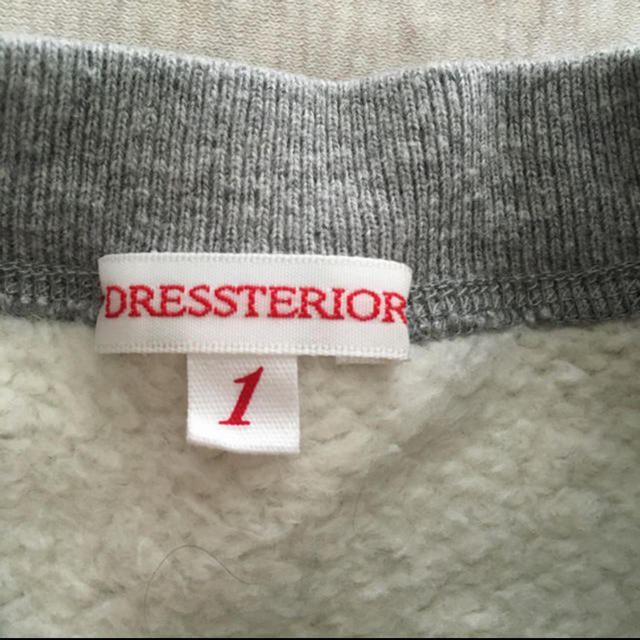 DRESSTERIOR(ドレステリア)のDRESSTERIOR  裏起毛スウェット  サイズ1 レディースのトップス(トレーナー/スウェット)の商品写真