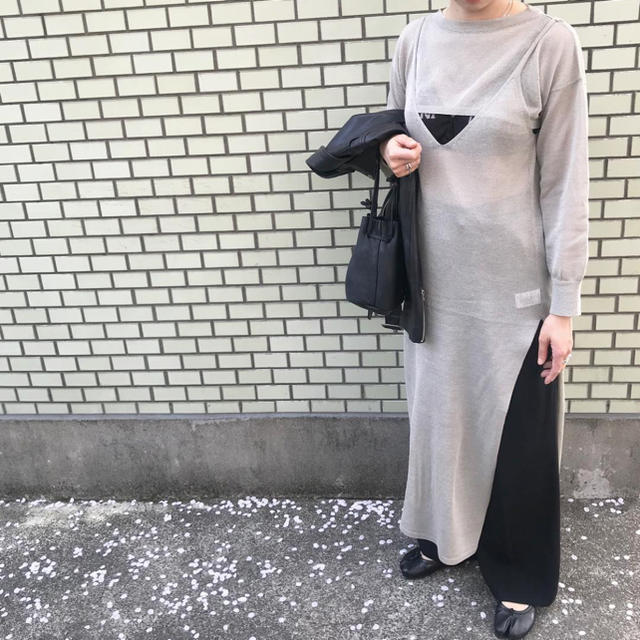 BEAUTY&YOUTH UNITED ARROWS(ビューティアンドユースユナイテッドアローズ)の●専用● TAN  -  LUSTER DRESS ワンピース SILVER レディースのワンピース(ロングワンピース/マキシワンピース)の商品写真