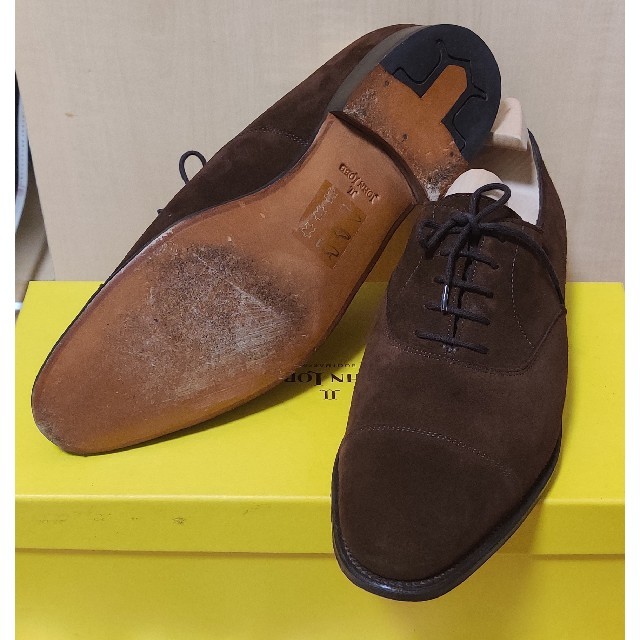 【美品】JOHN LOBB CityⅡ ブラウンスウェード7E