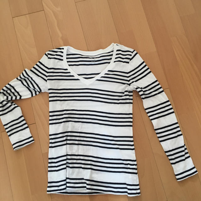 GAP(ギャップ)のボーダーTシャツ レディースのトップス(Tシャツ(長袖/七分))の商品写真