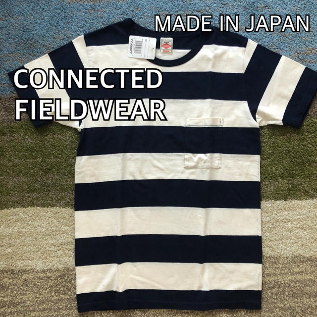 SASSAFRAS(ササフラス)の未使用 CONNECTED FIELD WEAR ポケT ボーダー メンズのトップス(Tシャツ/カットソー(半袖/袖なし))の商品写真