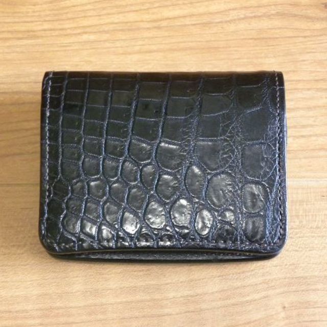 Corbo(コルボ)のWILDSWANS　ワイルドスワンズ　KF-003　クロコ　ブラック　CORBO メンズのファッション小物(折り財布)の商品写真
