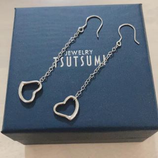 ジュエリーツツミ(JEWELRY TSUTSUMI)のK14WGオープンハートピアス(ピアス)