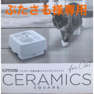 【ぶたさる様専用】ピュアクリスタル セラミックススクエア 猫用(猫)