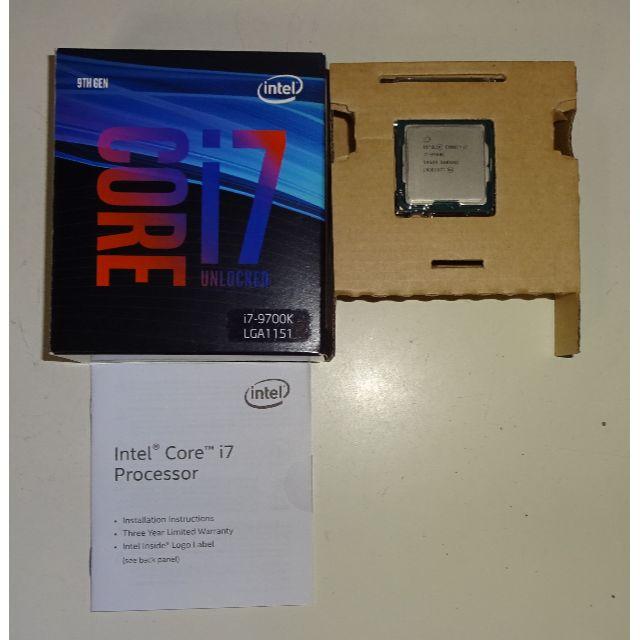 PC/タブレットintel Core i7 9700k