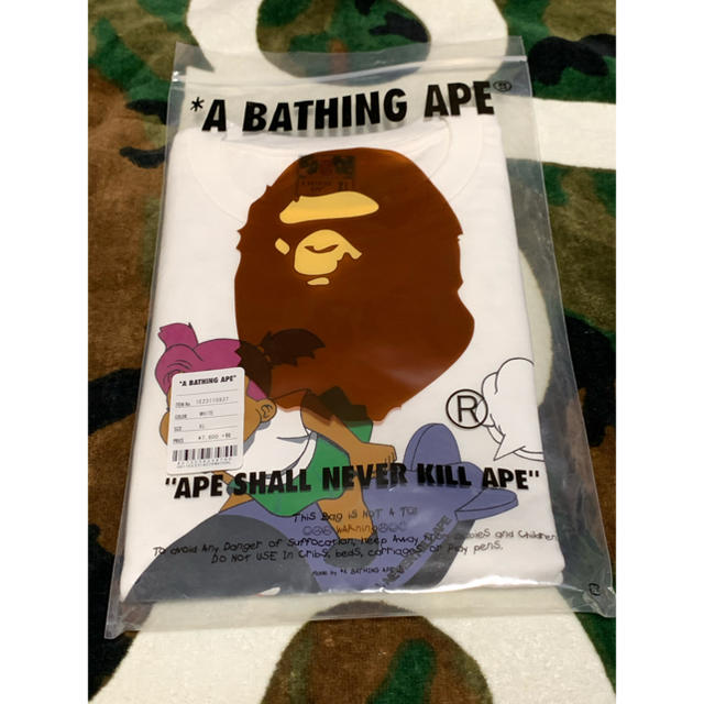 メンズ送料込 BAPE HEBRU BRANTLEY TEE #5 XL Tシャツ