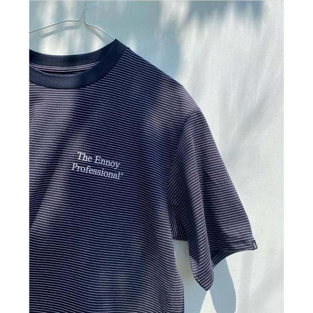 ennoy S/S Border T-Shirt(NAVY × WHITE) M